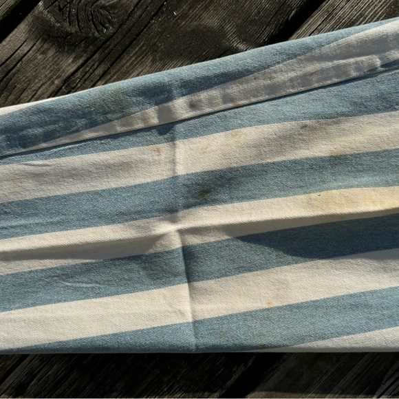 Vintage 80s Nada Nuff Striped Hight Waisted Denim Jeans - Picture 2 of 8